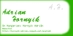 adrian hornyik business card