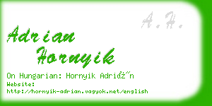 adrian hornyik business card